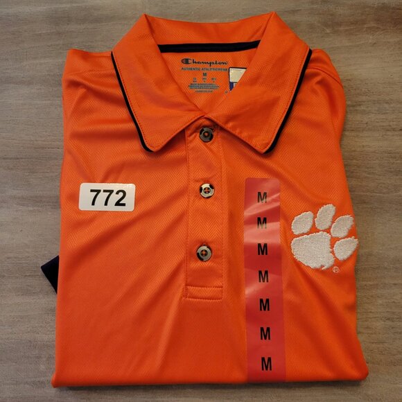 Clemson Tigers Shirt Men Medium NCAA College Football Polo Golf Champion - Picture 10 of 10